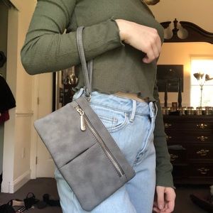 Charming Charlie Wristlet in Grey